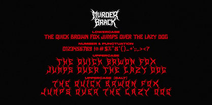 Murder Brack Font Poster 9
