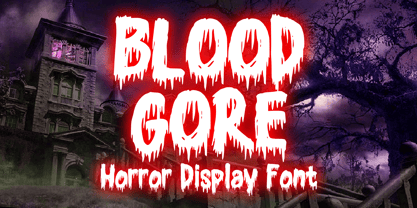 Blood Gore Font Poster 1