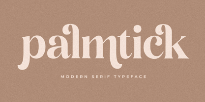 Palmtick Font Poster 1