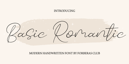 Basic Romantic Font Poster 1