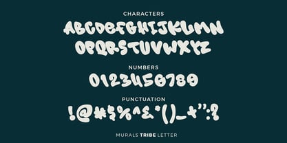 Murals Tribe Letter Font Poster 7