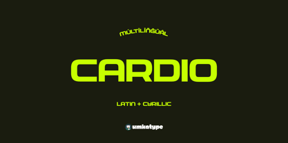 Cardio Font Poster 10