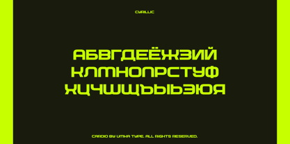 Cardio Font Poster 5