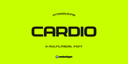 Cardio Font Poster 1