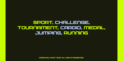 Cardio Font Poster 8
