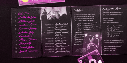 Sleeve Notes Font Poster 3