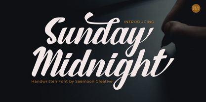 Sunday Midnight Font Poster 1