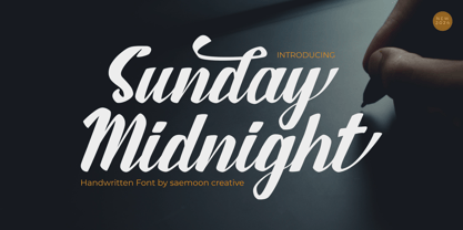 Sunday Midnight Font Poster 13