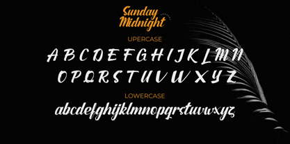 Sunday Midnight Font Poster 10