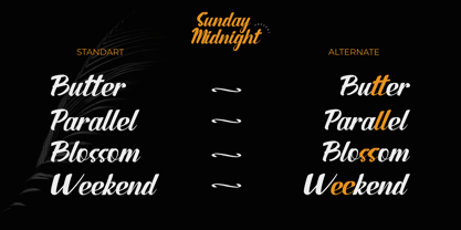 Sunday Midnight Font Poster 4