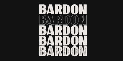 Bardon Font Poster 6