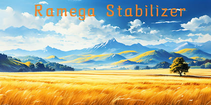 Ramega Stabilizer Font Poster 1