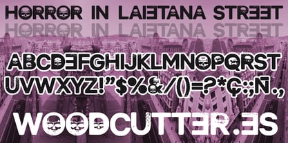 Horror in Laietana Street Font Poster 2