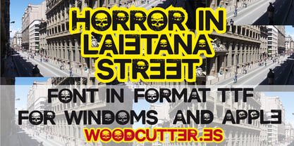 Horror in Laietana Street Font Poster 4