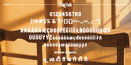 Sariva Font Poster 10