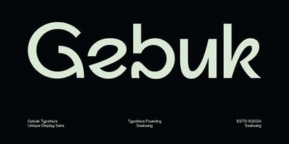 Gebuk Font Poster 1