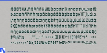 Dialup Font Poster 7