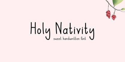 Holy Nativity Font Poster 1