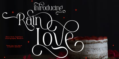 Rain Love Font Poster 5