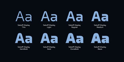 Seboff Display Font Poster 4