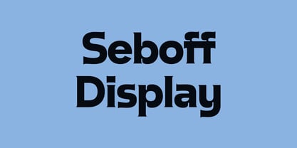 Seboff Display Font Poster 1