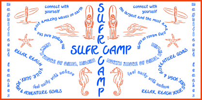Surf Camp Font Poster 3
