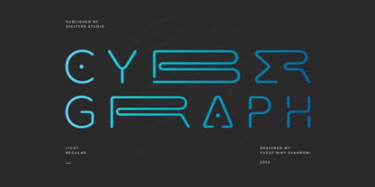 Cyber Graph Font Poster 1