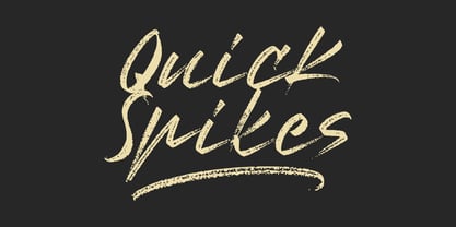 Quick Spikes Font Poster 1