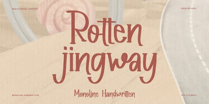 Rotten Jingway Font Poster 1