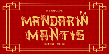 Mandarin Mantis Font Poster 1