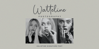 Halistine Signature Font Poster 3
