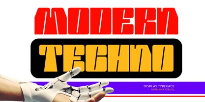 Modern Techno Font Poster 1