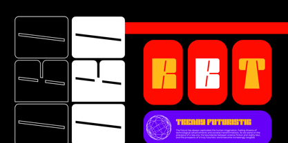 Modern Techno Font Poster 2