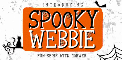 Spooky Webbie Font Poster 1