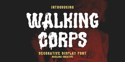 Walking Corps Font Poster 1