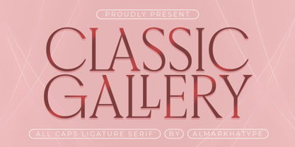 Classic Gallery Font Poster 1