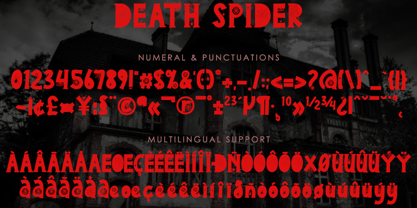 Death Spider Font Poster 6