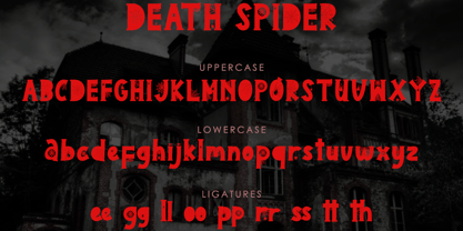 Death Spider Font Poster 5