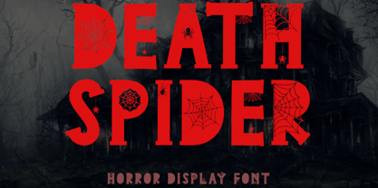 Death Spider Font Poster 1