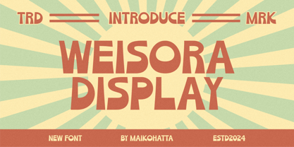 Weisora Font Poster 1