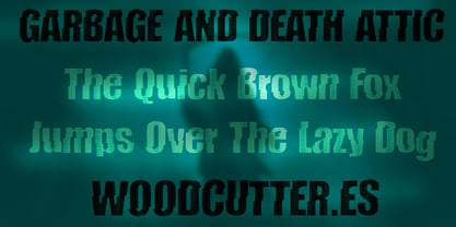 Garbage And Death Attic Font Poster 2