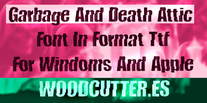 Garbage And Death Attic Font Poster 4