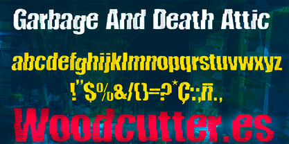 Garbage And Death Attic Font Poster 5