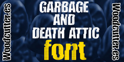 Garbage And Death Attic Font Poster 3