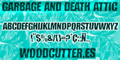 Garbage And Death Attic Font Poster 7