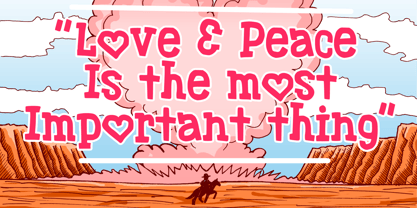 Cowboy Valentine Font Poster 2