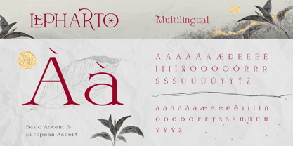 Lepharto Font Poster 10