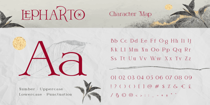 Lepharto Font Poster 2