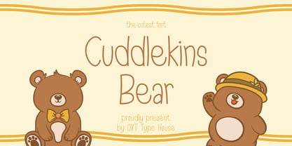 Cuddlekins Bear Font Poster 1