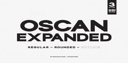 Oscan Expanded Font Poster 1